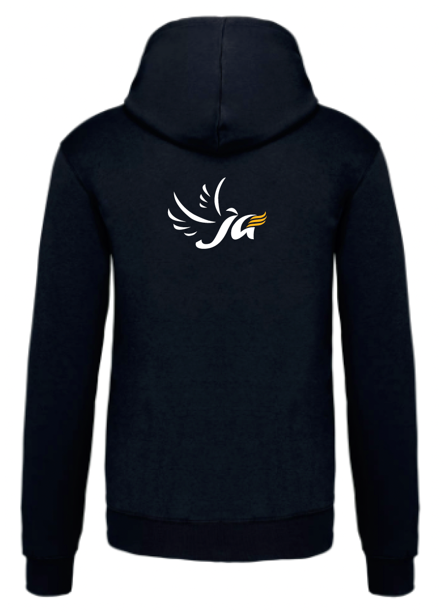 Sweat JA Officiel contrasté - Bleu marine navy et gris - Unisexe