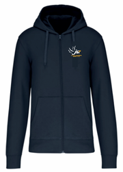 Sweat JA Officiel zippé - Bleu marine navy - Unisexe